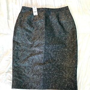 Brooks Brothers Metallic Brocade Skirt